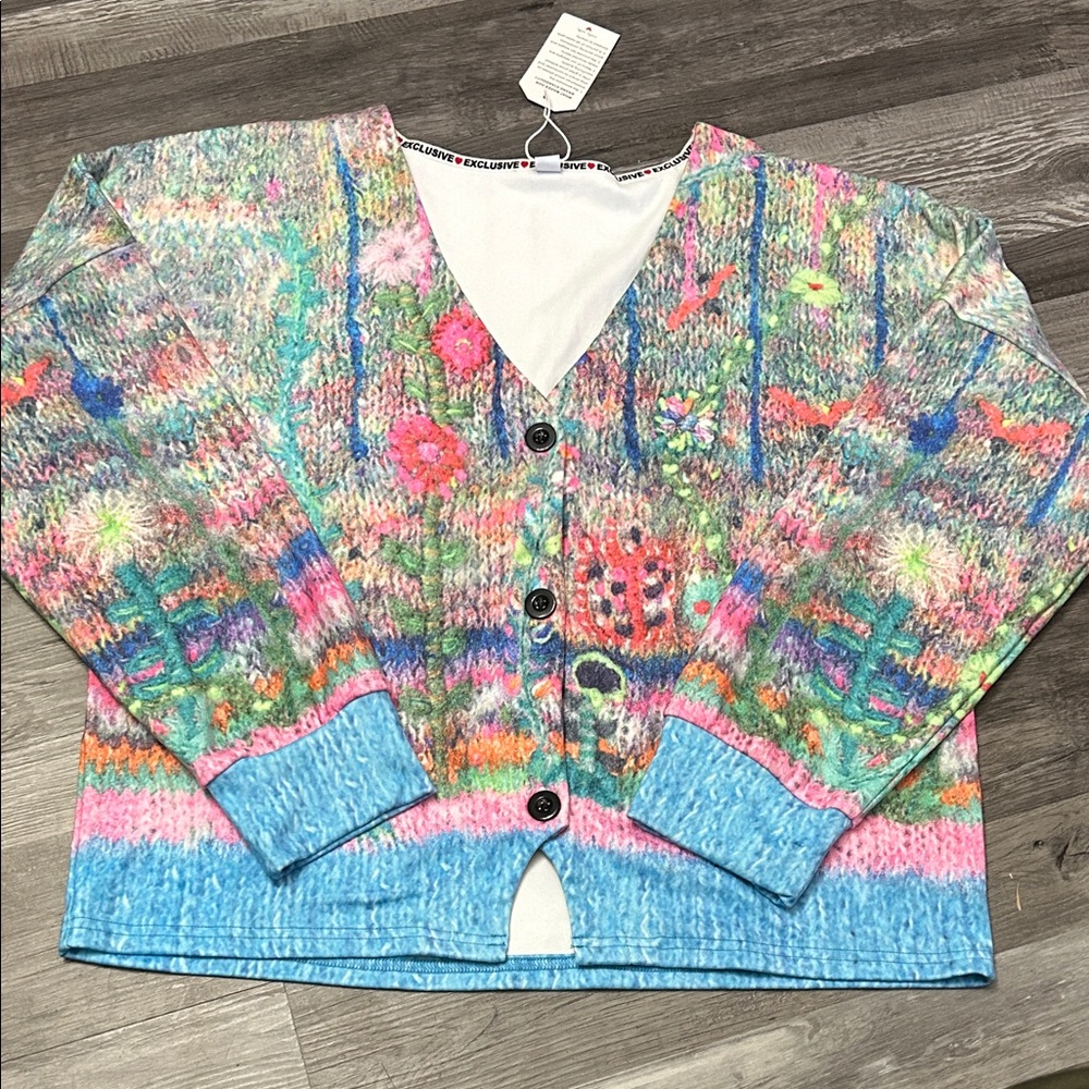 Vibrant Multicolor Women's Cardigan